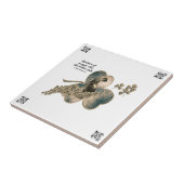 Let op mensen die niet van katten houden, legant tegeltje (Zijkant)