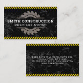 Let op! | Metaalzaag | Bouw Visitekaartje (Voorkant / Achterkant)