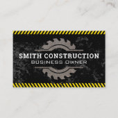 Let op! | Metaalzaag | Bouw Visitekaartje (Voorkant)