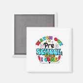 Let op middelbare school hier kom ik grappig terug magneet (Voorkant / Achterkant)