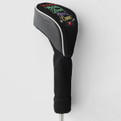 Let op, middelbare school, hier kom ik school golfheadcover (Schuin)