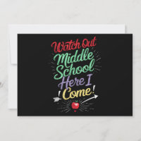 Let op middelbare school hier kom ik school