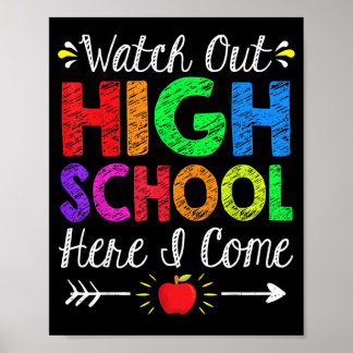 Let Op Middelbare School Hier Komt Grappig Terug N Poster