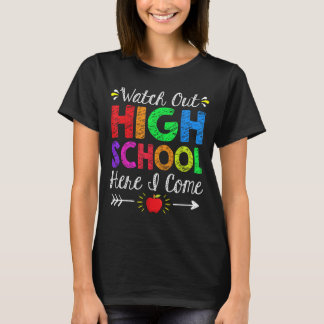 Let Op Middelbare School Hier Komt Grappig Terug N T-shirt