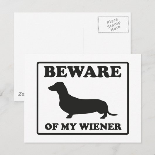 Let op mijn vrouw briefkaart (Voorkant / Achterkant)