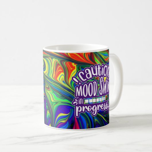 Let op! Mood Swing in progress - Funny Mug Koffiemok (Voorkant rechts)