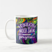 Let op! Mood Swing in progress - Funny Mug Koffiemok (Links)