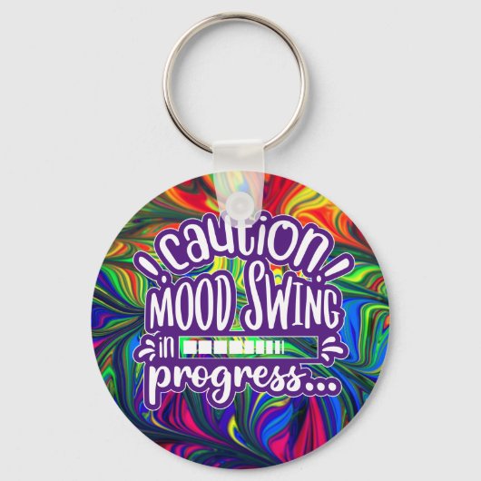 Let op! Mood Swing in progress - Funny sleutelhang Sleutelhanger (Voorkant)