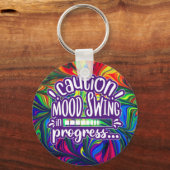 Let op! Mood Swing in progress - Funny sleutelhang Sleutelhanger (Voorkant)