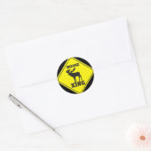 Let op - Moose Crossing Ronde Sticker (Envelop)