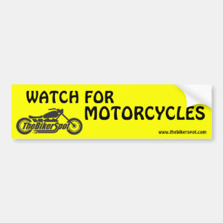 Let op motorfietsen bumpersticker