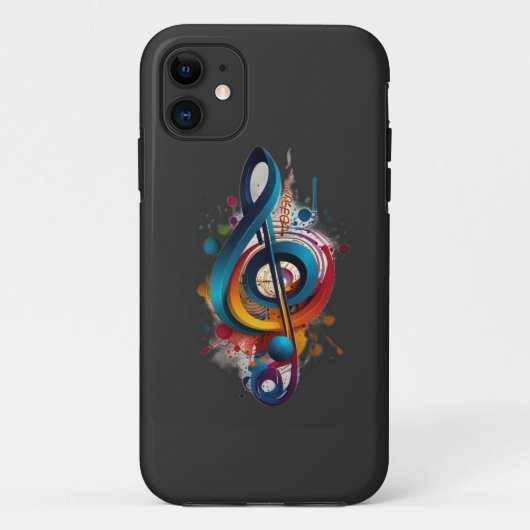 Let op muziek Case-Mate iPhone case (Achterkant)