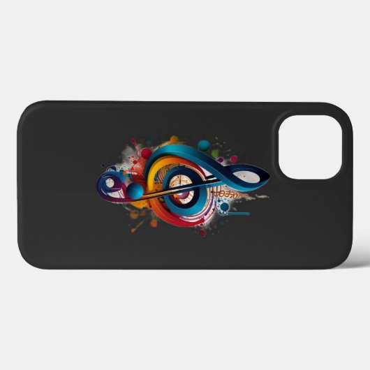 Let op muziek Case-Mate iPhone case (Achterkant (horizontaal))