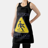 Let op Nat Vloer Waarschuwingsbord Halloween Kostu Schort (Insitu)