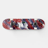 Let op natte verf - koel en mooi ontwerp - skateboard (Horizontaal)