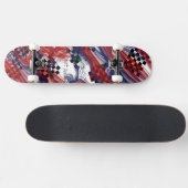 Let op natte verf - koel en mooi ontwerp - skateboard (Horizontaal)
