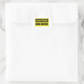 Let op nieuwe driver - Lady Driver - Student Drive Ronde Sticker (Tas)