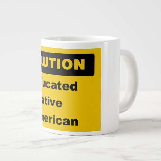 Let op Opgeleide Native American Jumbo Mok (Voorkant rechts)