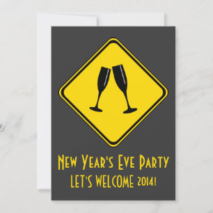 Let op: Oud en Nieuw-feest voor je! Kaart