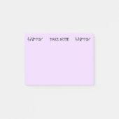 Let op Paarse muziek Post-it Notities Post-it® Notes (Voorkant)