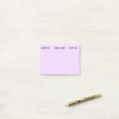 Let op Paarse muziek Post-it Notities Post-it® Notes (Op bureau)