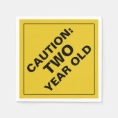 LET OP: Papieren servetten (Voorkant)