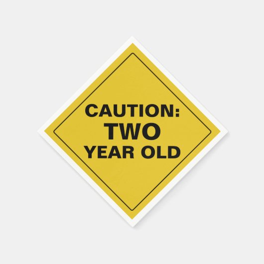 LET OP: Papieren servetten (Hoek)