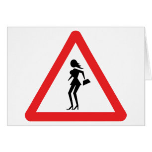 Let op Prostituee (Attenzione Prostitute) Kaart