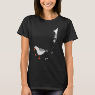 Let op Seagull Albatros Bird Crack Gull Beach Bir T-shirt