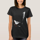 Let op Seagull Albatros Bird Crack Gull Beach Bir T-shirt (Voorkant)