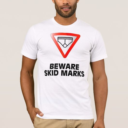 Let op Skid Marks T-shirt (Voorkant)