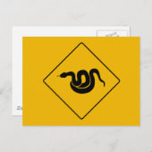 Let op: slangen, waarschuwingsbord, VS Briefkaart (Voorkant / Achterkant)