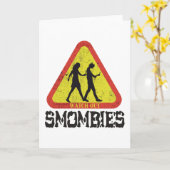 Let op Smombies Kaart (Gele Bloem)