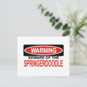 Let op: Springerdoodle Briefkaart (Staand voorkant)