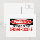 Let op: Springerdoodle Briefkaart (Voorkant / Achterkant)