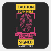 LET OP STICKER (Voorkant)