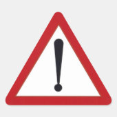 Let op Sticker! Sticker (Voorkant)