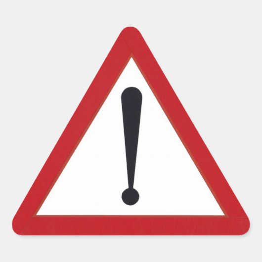 Let op Sticker! Sticker (Voorkant)