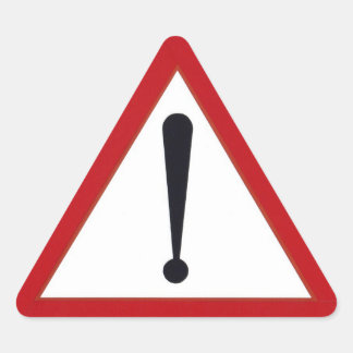 Let op Sticker! Sticker