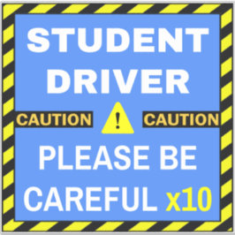 Let op Student Driver Sign (Wees voorzichtig) Educ Sticker