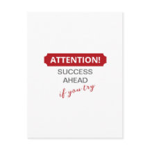 Let op! Succes voor de boeg, als je het probeert