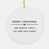 Let op tape | Bedrag 2020 Herdenkingsjaar Keramisch Ornament (Achterkant)