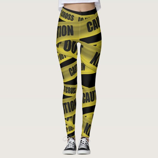 Let op tape leggings (Voorkant)