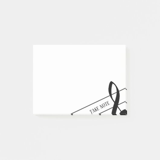 Let op Treble Clef Post-IT Notes (Voorkant)