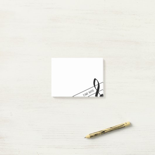 Let op Treble Clef Post-IT Notes (Op bureau)