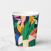 Let op tropisch abstract papieren bekers (Rechts)