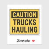 Let op Trucks Hauling Sticker (Vel)