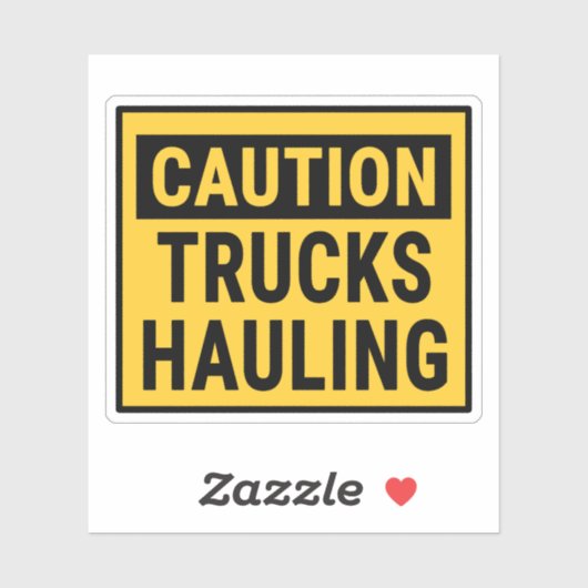 Let op Trucks Hauling Sticker (Vel)