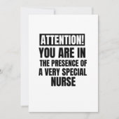 Let op u in aanwezigheid van een zeer speciale aankondiging (Voorkant)