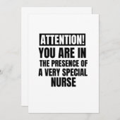 Let op u in aanwezigheid van een zeer speciale aankondiging (Voorkant / Achterkant)